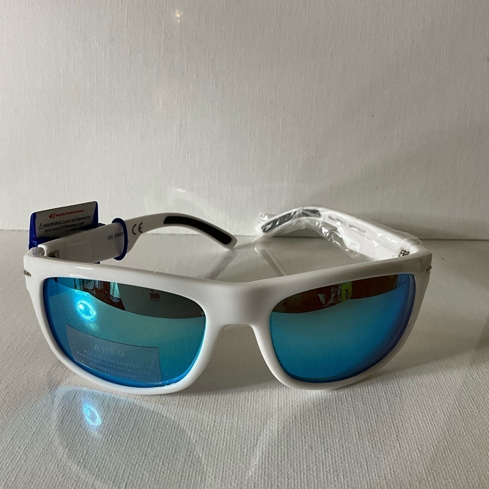 Apt. 9 White Sunglasses with Blue Lenses
